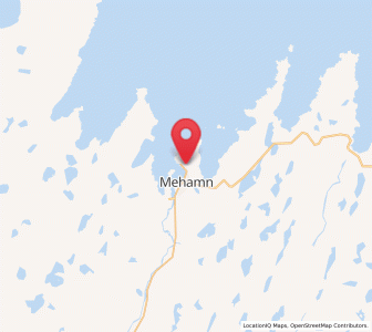 Map of Mehamn, Finnmark