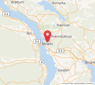 Map of Moelv, Innlandet