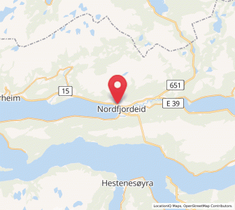 Map of Nordfjordeid, Vestland