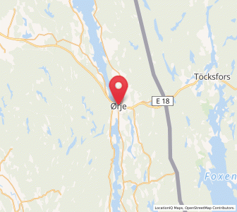 Map of Ørje, Viken