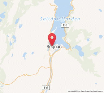 Map of Rognan, Nordland