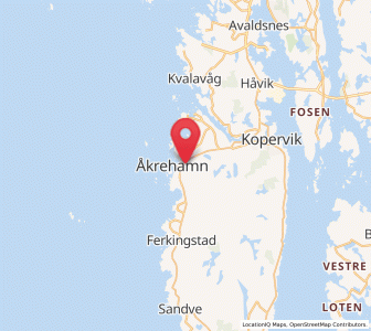 Map of Sæveland, Rogaland