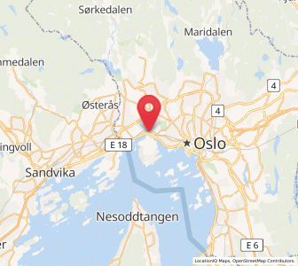 Map of Sjølyststranda, Oslo