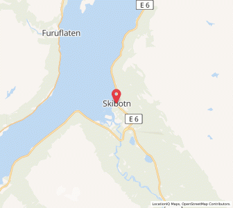 Map of Skibotn, Troms