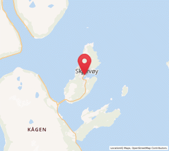 Map of Skjervøy, Troms og Finnmark