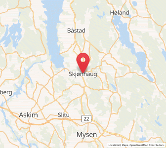 Map of Skjønhaug, Viken