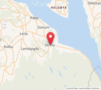 Map of Skreia, Innlandet