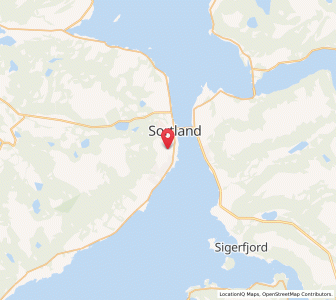 Map of Sortland, Nordland