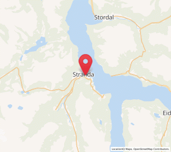Map of Stranda, Møre og Romsdal