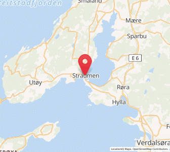 Map of Straumen, Trøndelag
