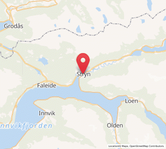 Map of Stryn, Vestland