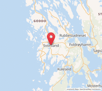 Map of Svortland, Vestland