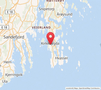 Map of Tjøme, Vestfold og Telemark