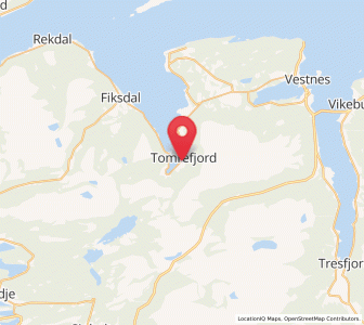Map of Tomra, Møre og Romsdal