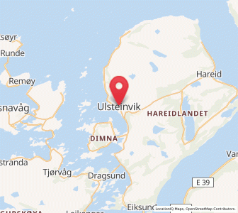 Map of Ulsteinvik, Møre og Romsdal