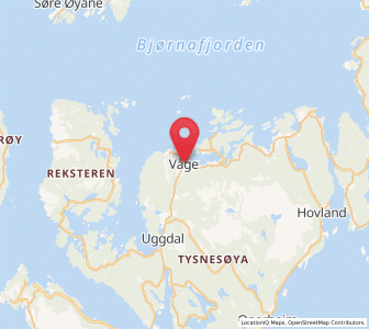 Map of Våge, Vestland