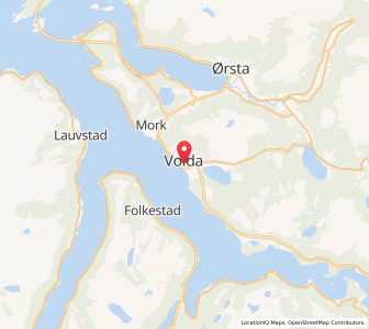 Map of Volda, Møre og Romsdal