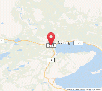 Map of Vuonnabahta, Troms og Finnmark