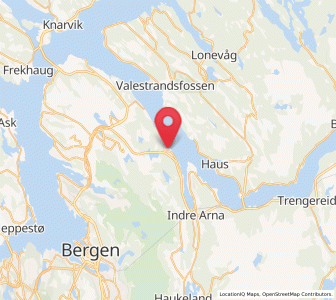Map of Ytre Arna, Vestland