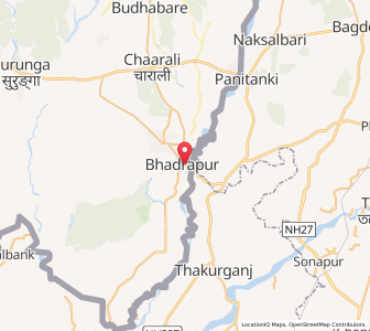 Map of Bhadrapur, Province 1