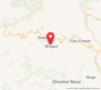 Map of Bhojpur, Province 1