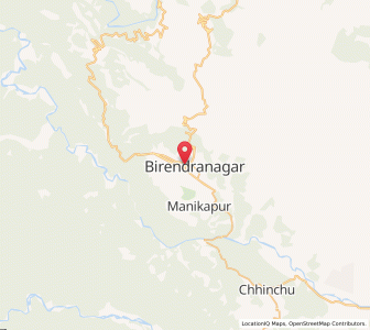 Map of Birendranagar, Karnali Pradesh