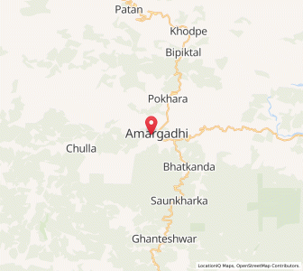 Map of Dadeldhurā, Sudurpashchim Pradesh