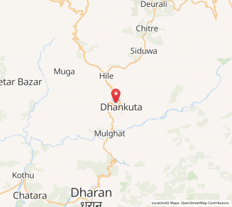 Map of Dhankutā, Province 1