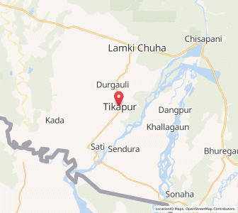 Map of Ṭikāpur, Sudurpashchim Pradesh