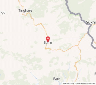 Map of Ilām, Province 1