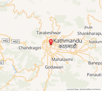 Map of Kathmandu, Bagmati Province