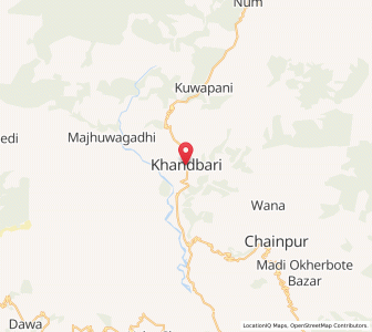 Map of Khā̃dbāri̇̄, Province 1