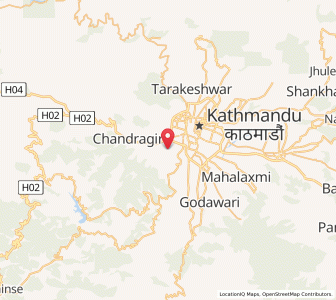 Map of Kirtipur, Bagmati Province