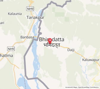 Map of Mahendranagar, Sudurpashchim Pradesh
