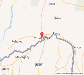 Map of Malaṅgawā, Province 2
