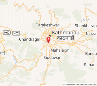 Map of Pātan, Bagmati Province