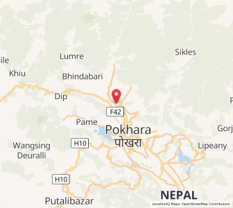 Map of Pokhara, Province 4
