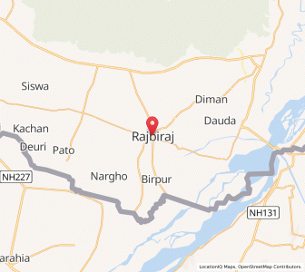 Map of Rājbirāj, Province 2