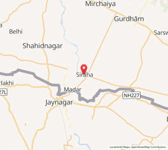 Map of Siraha, Province 2