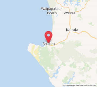 Map of Ahipara, Northland