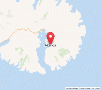 Map of Akaroa, Canterbury