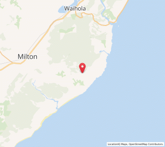 Map of Akatore, Otago