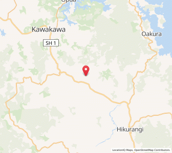 Map of Akerama, Northland