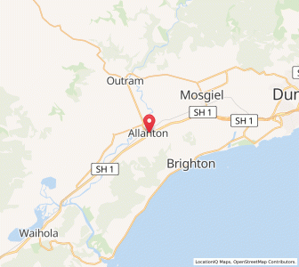 Map of Allanton, Otago