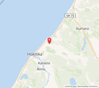 Map of Arahura, West Coast