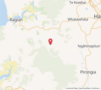 Map of Aramiro, Waikato