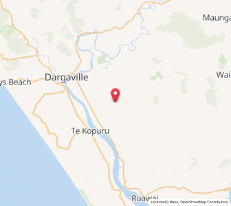 Map of Arapohue, Northland