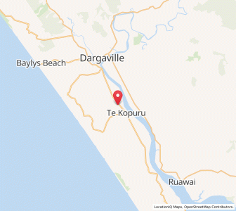 Map of Aratapu, Northland
