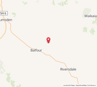 Map of Ardlussa, Southland