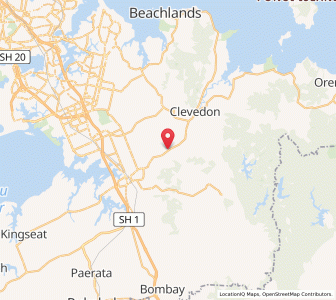 Map of Ardmore College, Auckland